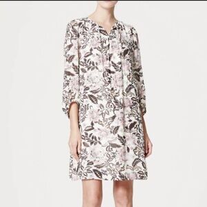 Loft EUC Boho Paisley Patterned Flowy Mini Dress Sz M